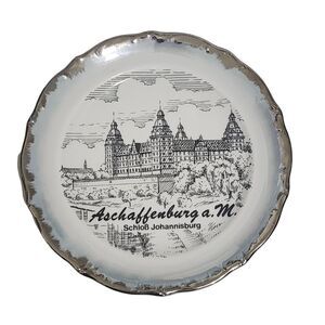 Johann Seltmann Vohenstrauss Bavaria Plate Schloss Johannisburg in Aschaffenburg